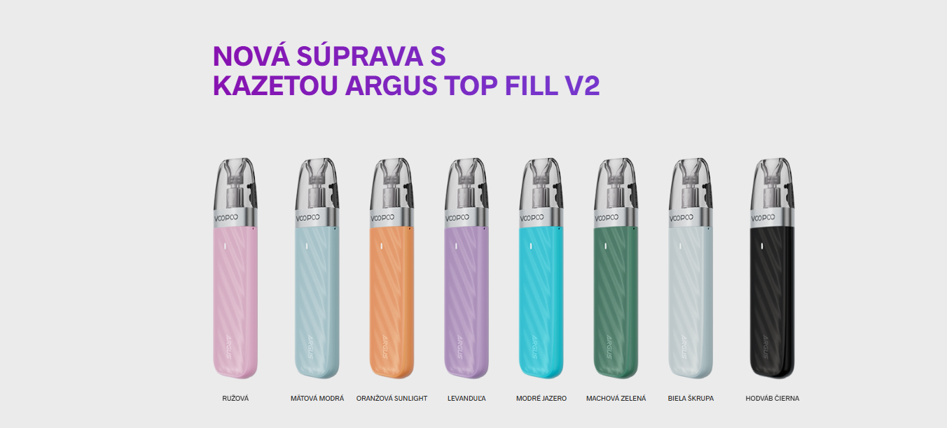 zobrazenie farebných kombinácií prístroja